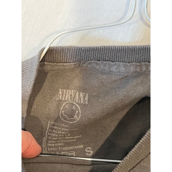 Nirvana Smiley T-Shirt, Men's S - Picture 2 of 3